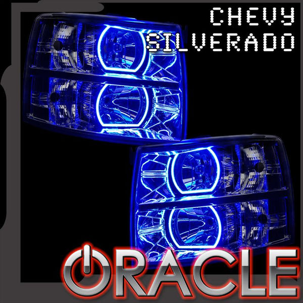 ORACLE Lighting 2007-2013 Chevrolet Silverado LED Headlight Halo Kit - Square Style
