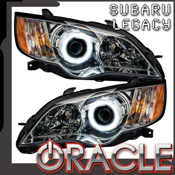 2008-2009 Subaru Legacy Pre-Assembled Headlights - Chrome