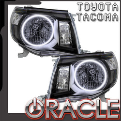 ORACLE Lighting 2005-2011 Toyota Tacoma Pre-Assembled Halo Headlights-Black