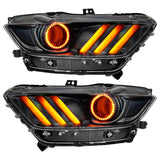 Black series headlights with red DRL and halo
